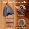 ASKOLD 2 pcs Sauna Hat for Women and Men Grey Felt  Banya Hat for Men Sauna Cap for Women and Men to Protect Hair view 3