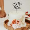 Mr & Mrs Cake Topper, Mr&Mrs Wedding Cake Topper ,Rehearsal Cake Topper,Best Wedding Party Supplies (Mr & Mrs), Acrylic Black view 3