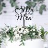 Mr & Mrs Cake Topper, Mr&Mrs Wedding Cake Topper ,Rehearsal Cake Topper,Best Wedding Party Supplies (Mr & Mrs), Acrylic Black view 4
