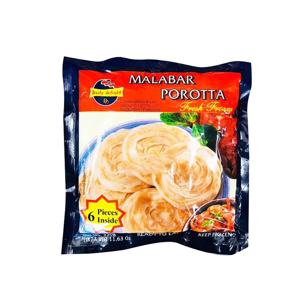 Daily Delight Porotta |Authentic Porotta | Indian Origin | Fresh Malabar Porotta |330gm