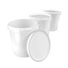 3 x buckets with lid, 16 litres, food-safe, airtight and stable, empty bucket with handle and closure, lid made of PP material, suitable for food, chemistry, wall, paint, washing powder, adhesives view 1