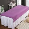 2pcs SPA Massage Table Cover Sheet Breathable Oil Resistant Waterproof Beauty Salon Bed Sheets Spa Massage Sheet for Beauty Salon Massage SPA Center(Purple) view 2