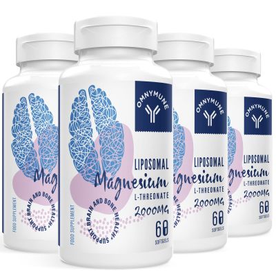Liposomal Magnesium Softgels 2000mg (60 Count (Pack of 4))