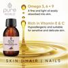 Pure World Natural Grapeseed Oil REAL100% Pure and Undiluted. 100ml. Premium Italian Quality Grapeseed Oil  Aromatherapy, Massage, Skin, Nails, Body and Face, Food Grade view 4