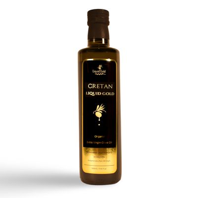 Cretan Liquid Gold Organic Extra Virgin Olive Oil from Crete Gourmet Chef Favourite  Single-Estate Koroneiki  Cold Extracted  November Harvest - 500ml
