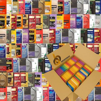 Black Tea Bulk Selection  100 Enveloped Tea Bags | English Breakfast, Bold Black Teas, Strong Everyday Brews | Recyclable Display Box | UK Packed