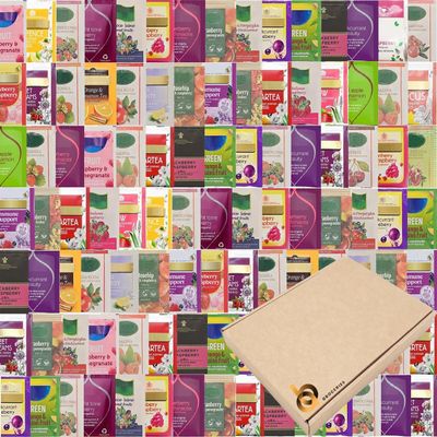 Refill Pack Enveloped Tea Bags Large Selections of Classic Black Fruit Herbs Green Decaf Healthy Caffeine Free Popular Flavours Blends (FRUIT TEA, x30 Tea envelopes)