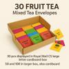 Refill Pack Enveloped Tea Bags Large Selections of Classic Black Fruit Herbs Green Decaf Healthy Caffeine Free Popular Flavours Blends (FRUIT TEA, x30 Tea envelopes) view 2