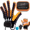 Rehabilitation Robot Gloves, Smart Rechargeable Finger Training Rehab Orthotics, Stroke Hemiplegia Hand Splint Finger Orthosis,left-XXL view 1