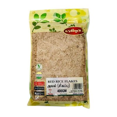 Veenas | Red Rice Flakes | Indian Origin Red Rice Flakes | 400gm