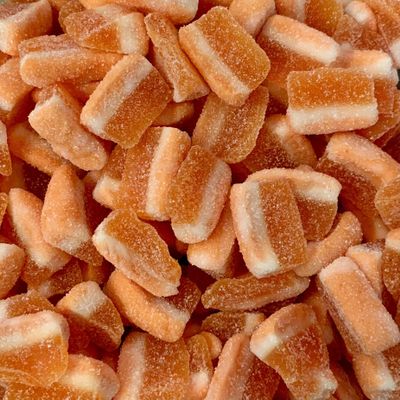 Fizzy Peach Slices Victorian Gift Jar by The Gourmet Sweet Company