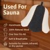 ASKOLD Wool Sauna Cap for Women to Protect Hair Grey White, Finnish Sauna Hat Felt - Banya Hat Women, Grey and White, 7.625 view 2