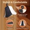 ASKOLD Wool Sauna Cap for Women to Protect Hair Grey White, Finnish Sauna Hat Felt - Banya Hat Women, Grey and White, 7.625 view 3