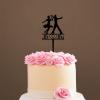 Mr & Mrs Wedding Cake Topper, Vow Renewal Cake Topper, Latin Dance Couple Anniversary Cake Topper, Unique Gift for Wedding Engagement Anniversary, Black