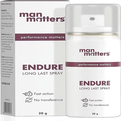 CROV Man Matters Endure Long Last Spray for Men | Safe & Effective | Pack of 1 | 20 Grams