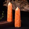 KESHUI Natural Sunstone Crystal Point Stone Quartz Tower Reiki Ornament for Home Decor ornaments view 3