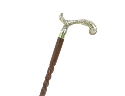 Walking Stick Cane Brass Gift for Men and Women, Wooden Handmade Design Gift Everyday Use Best Gifts (Style (B))