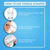 Tongue Scraper for Adults by HOKIN (1Pcs Oral Care Pack) Stainless Steel Tongue Cleaners Reduce Bad Breath 100% Metal Tough Scrapers Men and Women Hygiene Product view 3