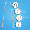 Tongue Scraper for Adults by HOKIN (1Pcs Oral Care Pack) Stainless Steel Tongue Cleaners Reduce Bad Breath 100% Metal Tough Scrapers Men and Women Hygiene Product view 4