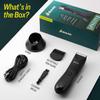 Asani Upkeeper Men's Body Hair Trimmer - Rechargeable Grooming Tool with Ceramic Blade, LED Light, Waterproof Design, Electric Shaver for Wet/Dry Use, Ideal for Chest, Back, Groin Hair Care view 2