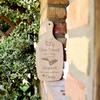 Sauna Sign Sauna Notice Sign Engraving Wooden Board - Kein Schwe auf s Holz - Sauna Rail Sauna Coat Serving Board 34 x 15 cm view 3