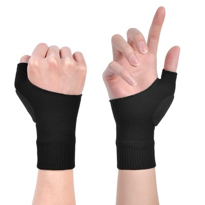 ACWOO Arthritis Gloves, Elastic Wrist Support Thumb Support Brace with Gel, Breathable Comfortable Carpal Tunnel Splint per Relieves Wrist Thumb Pain, Sprains, Tendonitis and Joint Pain (S)