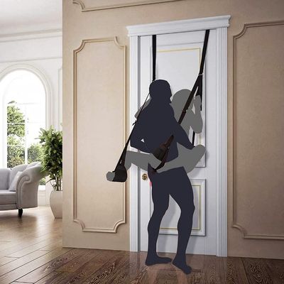 CBD2- Comfortable Support with Strong Nylon Soft Material Product Door KitHanging Swings Doorway Frame Furniture for Couple Ondoor Sling Soft Nylon Adjustable Swing with Heavy 300Lbs Swing Adult Kit