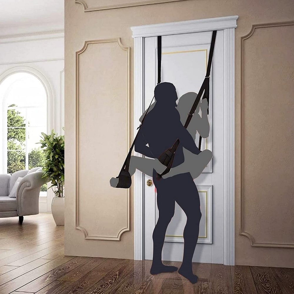 CBD2- Comfortable Support with Strong Nylon Soft Material Product Door KitHanging Swings Doorway Frame Furniture for Couple Ondoor Sling Soft Nylon Adjustable Swing with Heavy 300Lbs Swing Adult Kit