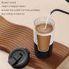 Asixxsix Self Stirring Mug, 7000 Rpm USB Rechargeable Food Grade Electric Protein Shaker Bottle with Silicone Carrying Strap ABS DIY Auto Stirring Cup for Home Office Travel Gym view 3