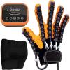 GIZMIT Rehabilitation Robot Gloves, Finger Training Rehabilitation Gloves for Stroke Hemiplegia Patients with Hand Dysfunction, Finger Straightening Brace Guard Protector,LeftHand-L view 1