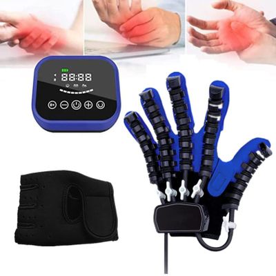 GIZMIT Rehabilitation Robot Gloves, Finger Training & Rehab Orthosis Stroke Hand Splint Assistive Gloves for Hand Dysfunction Patients Exercise Finger Joint Relief,LeftHand-L