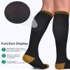 3 Pack Copper Compression Socks - Compression Socks Women & Men Circulation - Best for Medical,Running,Athletic view 4