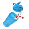 A Small Shaker Bottle(Coffee Cup Size)12 OZ/400 ML for Nutritional Shakes,Cute Pink (Lid & Cup) w. Classic Loop Hook & A Whisk Blender for Fast Mixing,BPA Free,Certified PP5,Dishwasher Safe,Leak Proof view 4