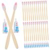 FOMIYES Toothbrush 100pcs Disposable Travel Toothbrush Toothpaste Kit Random Style view 1