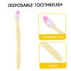 FOMIYES Toothbrush 100pcs Disposable Travel Toothbrush Toothpaste Kit Random Style view 3