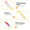 FOMIYES Toothbrush 100pcs Disposable Travel Toothbrush Toothpaste Kit Random Style view 4