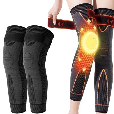 KNEECA Tourmaline Acupressure Selfheating Knee Sleeve, Tourmaline Acupressure Self-Heating Shaping Socks, Kneecap Tourmaline Self-Heating Knee Sleeve (XL,Black)