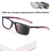 BAFAFA Reading Glasses And Sun,Anti Eye Strain Readers,TR90 Lightweight Frame Computer Glasses,UV400 Protection,for Men/Women (Color : Grey, Size : +2.75) view 2