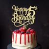 Gold Glitter Happy 15th Birthday Cake Topper,Cheers to 15 Years,happy 15th Birthday Cake Topper,15th Anniversary Cake Topper men and women 15 years old happy birthday Party Decoration view 1
