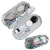 AITIME 2 in 1 Double Sided Portable Contact Lens and Eyeglasses Case, Marbling, Multifunction, Durable, Compact, Portable Storage Kit view 1