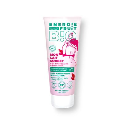 Organic Cherry Blossom & Raspberry Pulp Sorbet by Energie Fruit