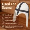 ASKOLD Wool Sauna Cap - Finnish Viking Design, Banya Hat , 7.375, for Men, White view 2