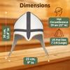 ASKOLD Wool Sauna Cap - Finnish Viking Design, Banya Hat , 7.375, for Men, White view 4