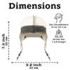 ASKOLD Wool Sauna Hat for Women and Men Russian Banya Hat for Men Sauna Cap for Women Finnish Sauna Hat Felt Sauna Cap, White, 7.375 view 2