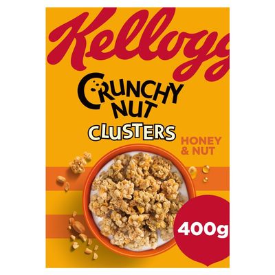 Kellogg's Crunchy Nut Honey And Nut Clusters Breakfast Cereal 400g