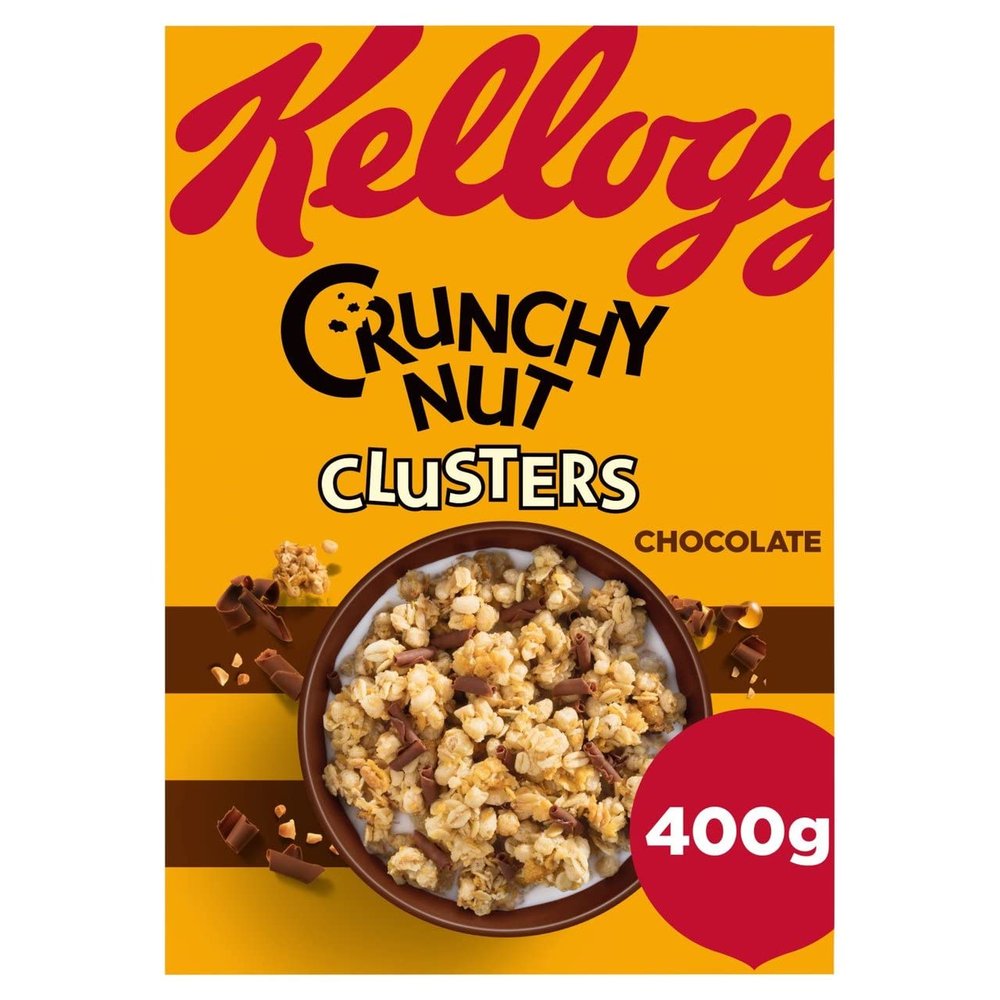 Kellogg's Crunchy Nut Chocolate Clusters, 400g