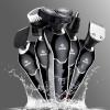 Electric Shaver Razor for Men BestMal 5 in 1 Dry Wet Mens Rotary Shavers Rechargeable Waterproof with Nose Trimmer Sideburns Hair Trimmer Face Cleaning Brush Shaving Gifts for Husband Dad Boyfriend view 2