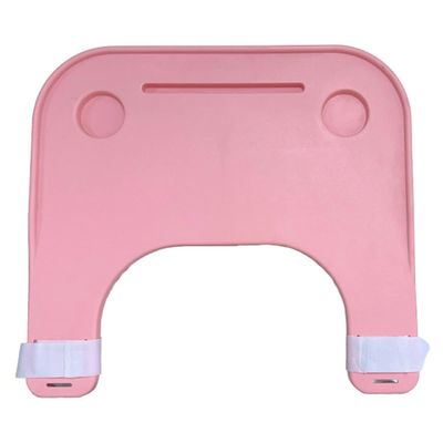 ALKEL Wheelchair Lap Trays,Detachable Wheelchair Table Cup Holder,Suitable for Disable Eating,Reading,Writing,Craft,Pink
