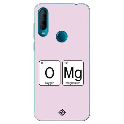 Movilshop Case for [ Alcatel 1S 2020 ] Cool Phrases Drawing [ Oxygen + Magnesium  GMO] Transparent Flexible Silicone Case Cover Gel for Smartphone.