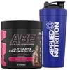 Applied Nutrition Bundle ABE Pre Workout 375g + 750ml Steel Protein Shaker | All Black Everything Pre Workout Powder, Energy & Physical Performance with Creatine, Beta Alanine (Baddy Berry) view 1